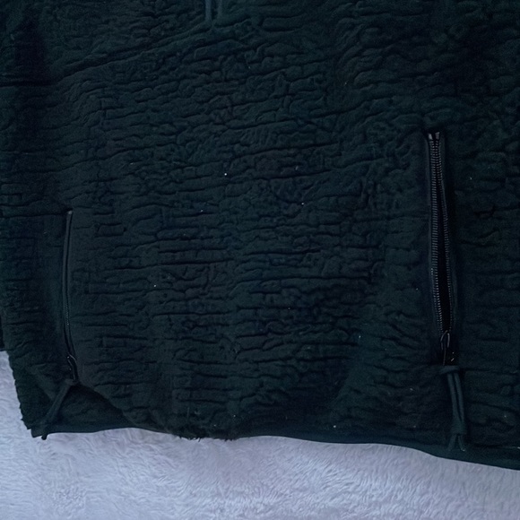 Black Vintage Fluffy Converse Quarter-zip - Picture 3 of 5